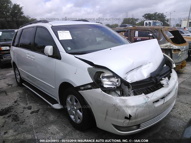 5TDZA22C84S174411 - 2004 TOYOTA SIENNA XLE/XLE LIMITED WHITE photo 1