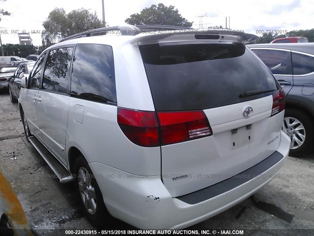 5TDZA22C84S174411 - 2004 TOYOTA SIENNA XLE/XLE LIMITED WHITE photo 3