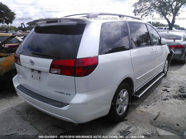 5TDZA22C84S174411 - 2004 TOYOTA SIENNA XLE/XLE LIMITED WHITE photo 4