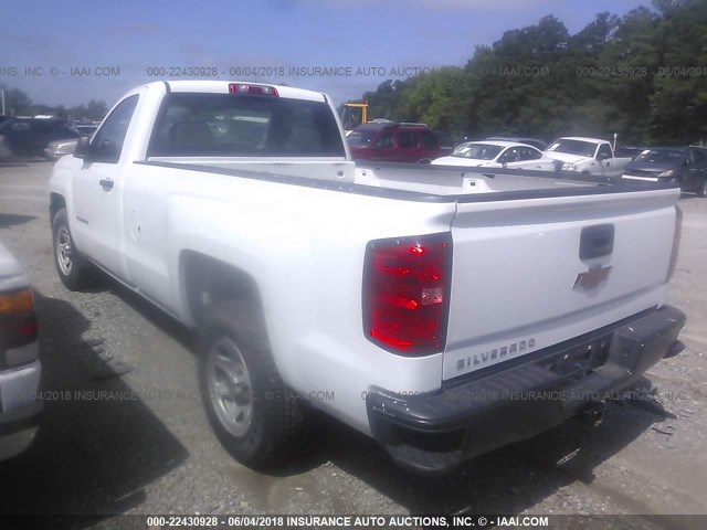 1GCNCPEC9FZ246395 - 2015 CHEVROLET SILVERADO C1500 WHITE photo 3