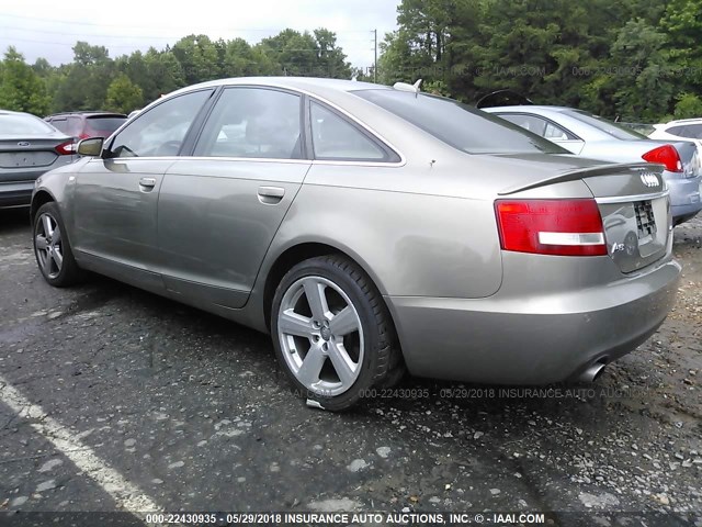 WAUDL74F95N032629 - 2005 AUDI A6 4.2 QUATTRO TAN photo 3