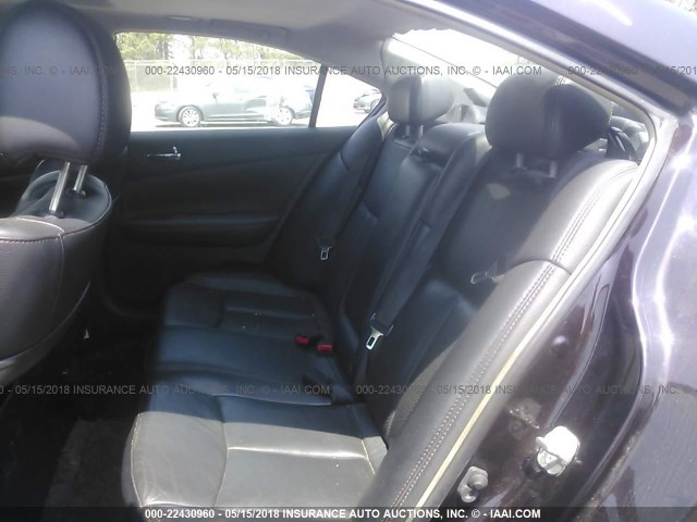 1N4AA5APXCC808200 - 2012 NISSAN MAXIMA S/SV BLACK photo 8