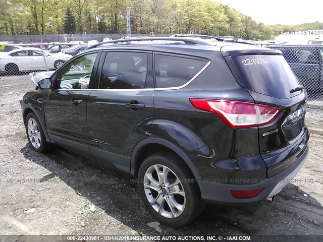 1FMCU9H95DUB16264 - 2013 FORD ESCAPE SEL BLACK photo 3