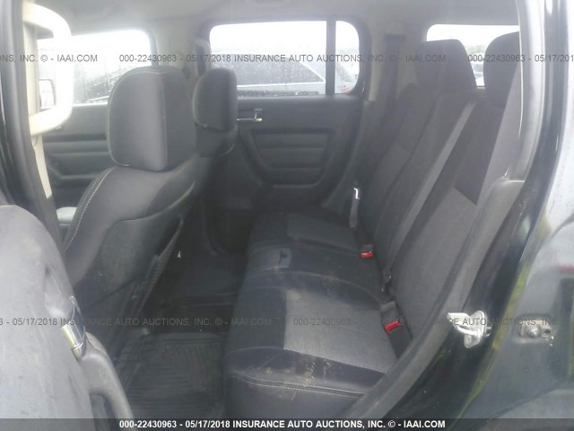 5GTDN13EX78221299 - 2007 HUMMER H3 BLACK photo 8