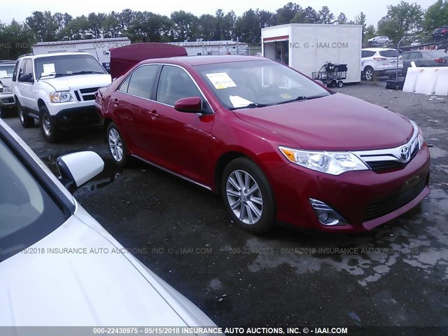 4T1BF1FK9EU864269 - 2014 TOYOTA CAMRY L/SE/LE/XLE RED photo 1