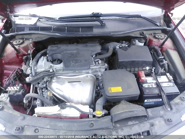 4T1BF1FK9EU864269 - 2014 TOYOTA CAMRY L/SE/LE/XLE 红色 照片 10
