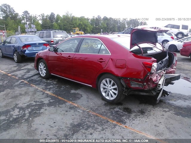 4T1BF1FK9EU864269 - 2014 TOYOTA CAMRY L/SE/LE/XLE 红色 照片 3