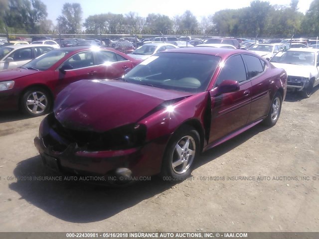 2G2WP522741275624 - 2004 PONTIAC GRAND PRIX GT BURGUNDY photo 2