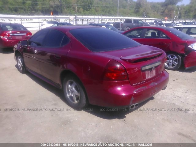 2G2WP522741275624 - 2004 PONTIAC GRAND PRIX GT BURGUNDY photo 3