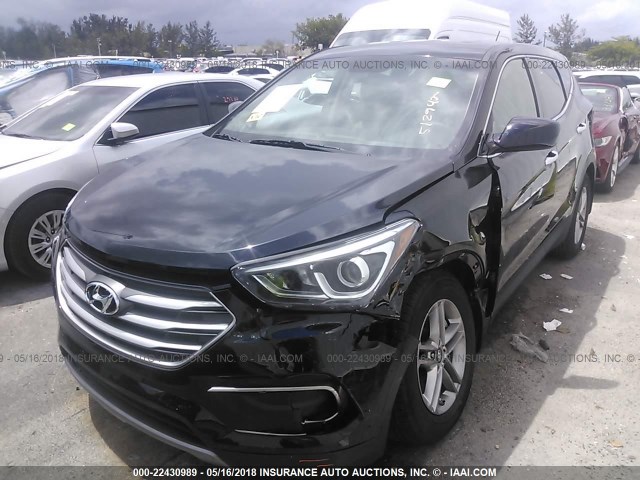 5XYZT3LB7JG512945 - 2018 HYUNDAI SANTA FE SPORT  BLACK photo 2