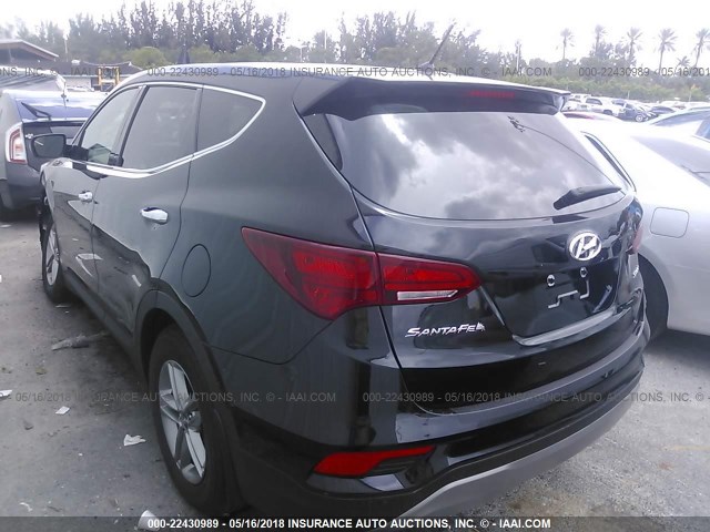 5XYZT3LB7JG512945 - 2018 HYUNDAI SANTA FE SPORT  BLACK photo 3