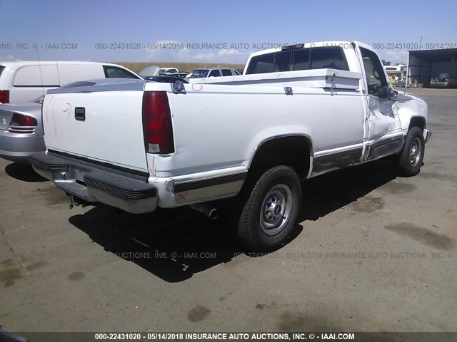 1GCGC24R4TE261410 - 1996 CHEVROLET GMT-400 C2500 WHITE photo 4