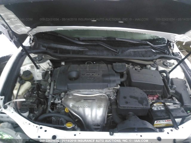 4T1BF3EK5BU678009 - 2011 TOYOTA CAMRY SE/LE/XLE WHITE photo 10