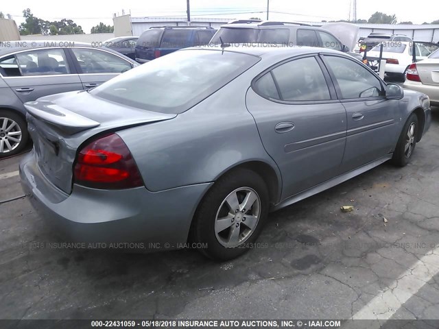 2G2WP552181159272 - 2008 PONTIAC GRAND PRIX GRAY photo 4