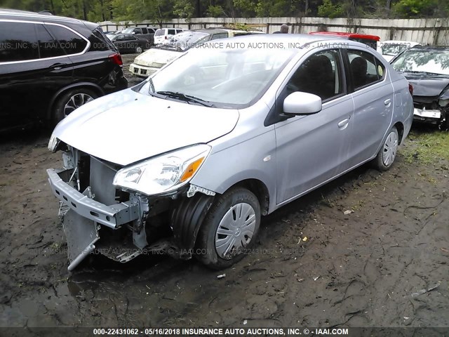 ML32F3FJ3HHF08443 - 2017 MITSUBISHI MIRAGE G4 ES Күміс фото 2