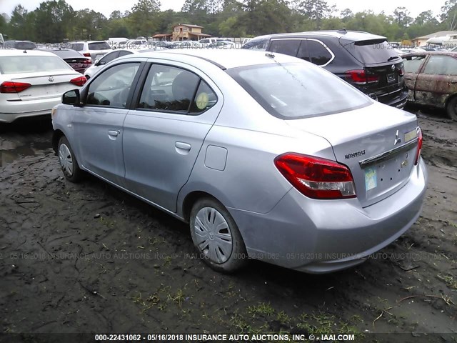 ML32F3FJ3HHF08443 - 2017 MITSUBISHI MIRAGE G4 ES Күміс фото 3