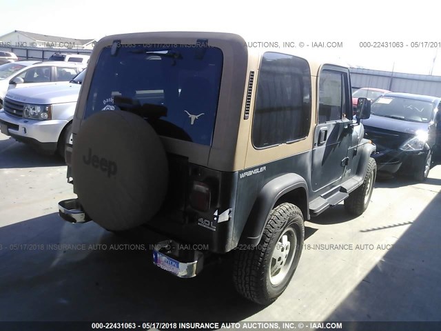 1J4FY29S6RP410416 - 1994 JEEP WRANGLER / YJ SE GREEN photo 4