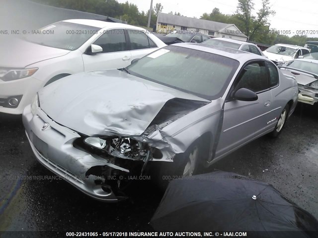 2G1WX12K1Y9380373 - 2000 CHEVROLET MONTE CARLO SS შავი ფოტო 2