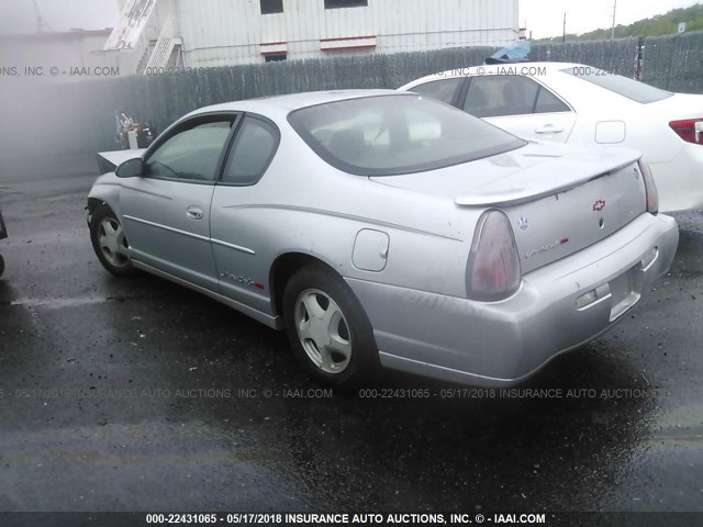 2G1WX12K1Y9380373 - 2000 CHEVROLET MONTE CARLO SS შავი ფოტო 3