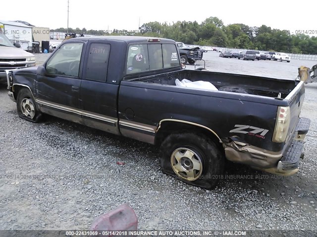 1GTEK19K2SE505375 - 1995 GMC SIERRA K1500 BLACK photo 3