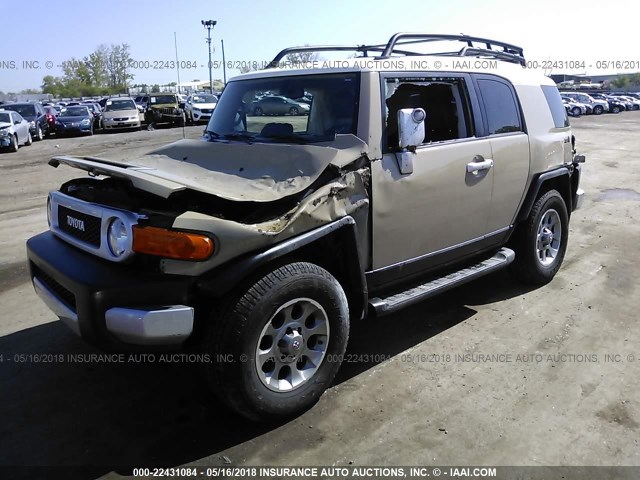 JTEBU4BF8CK121336 - 2012 TOYOTA FJ CRUISER TAN photo 2