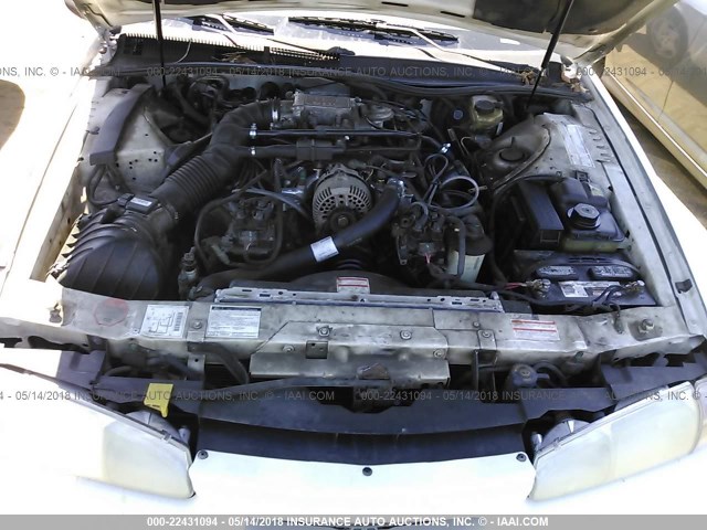 1FALP62W8VH127798 - 1997 FORD THUNDERBIRD LX WHITE photo 10