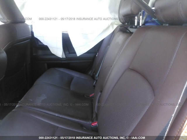 JTEBU5JRXG5305148 - 2016 TOYOTA 4RUNNER SR5 PREM/LTDL/TRAIL/TRD GRAY photo 8