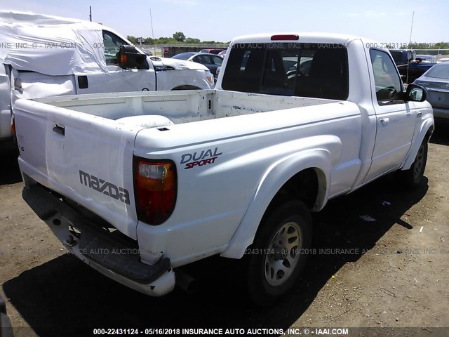 4F4YR12U44TM09791 - 2004 MAZDA B3000 WHITE photo 4