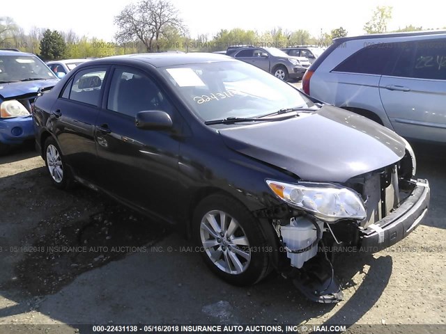 1NXBU4EE6AZ350036 - 2010 TOYOTA COROLLA S/LE/XLE Черный фото 1
