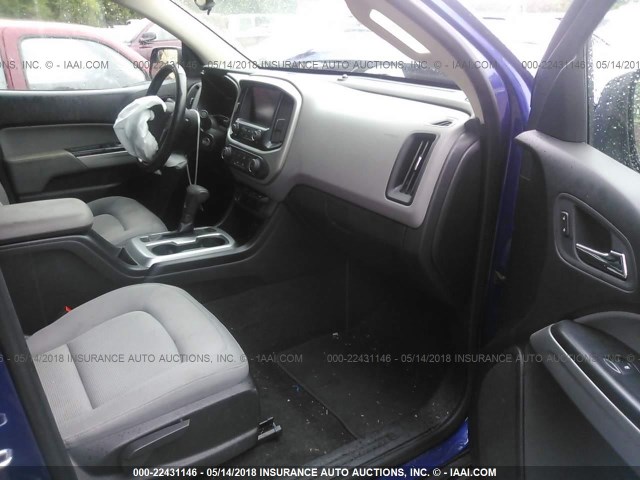 1GCGSCE37G1395618 - 2016 CHEVROLET COLORADO LT BLUE photo 5