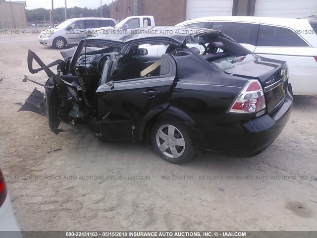 KL1TD56678B240695 - 2008 CHEVROLET AVEO LS BLACK photo 3