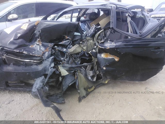 KL1TD56678B240695 - 2008 CHEVROLET AVEO LS BLACK photo 6