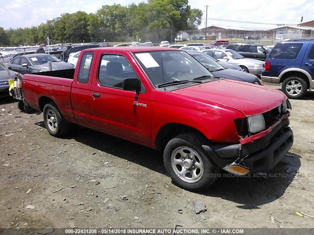 1N6DD26S4YC417185 - 2000 NISSAN FRONTIER KING CAB XE RED photo 1