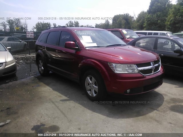 3D4PG5FV3AT179328 - 2010 DODGE JOURNEY SXT BURGUNDY photo 1