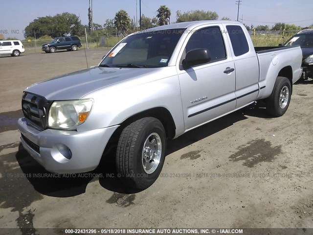5TETX22NX5Z066205 - 2005 TOYOTA TACOMA ACCESS CAB Արծաթագույն լուսանկար 2