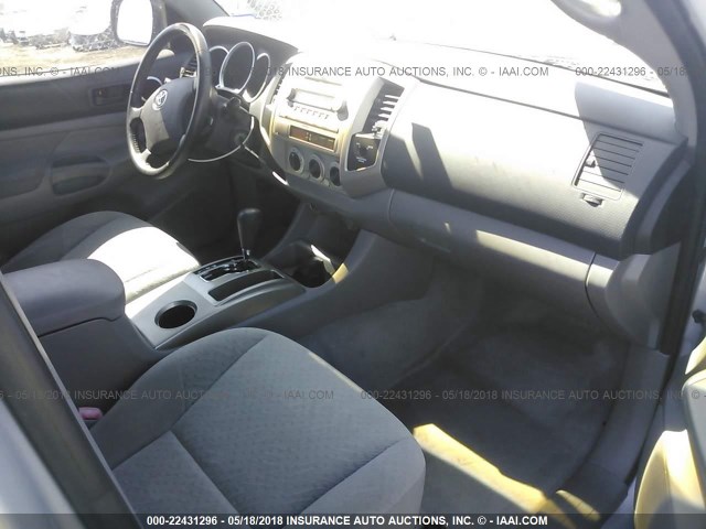5TETX22NX5Z066205 - 2005 TOYOTA TACOMA ACCESS CAB Արծաթագույն լուսանկար 5