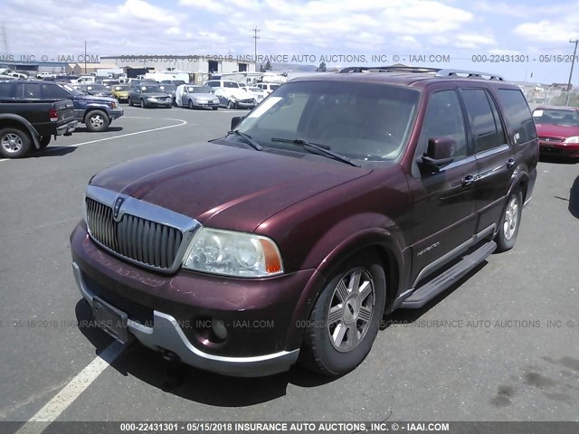 5LMFU27R83LJ12829 - 2003 LINCOLN NAVIGATOR MAROON photo 2