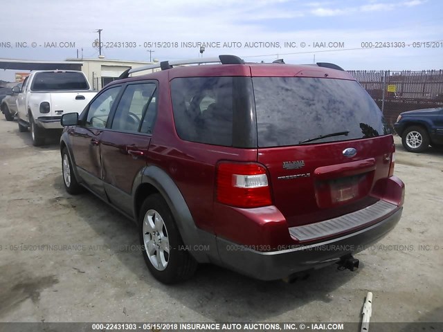 1FMDK021X7GA19430 - 2007 FORD FREESTYLE SEL RED photo 3
