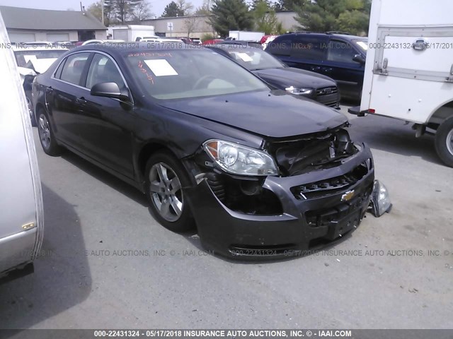 1G1ZB5EB9AF307988 - 2010 CHEVROLET MALIBU LS GRAY photo 1