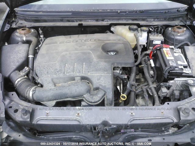 1G1ZB5EB9AF307988 - 2010 CHEVROLET MALIBU LS GRAY photo 10