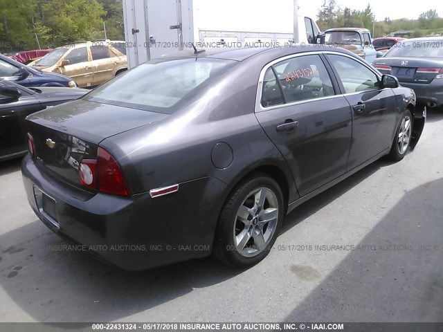 1G1ZB5EB9AF307988 - 2010 CHEVROLET MALIBU LS GRAY photo 4