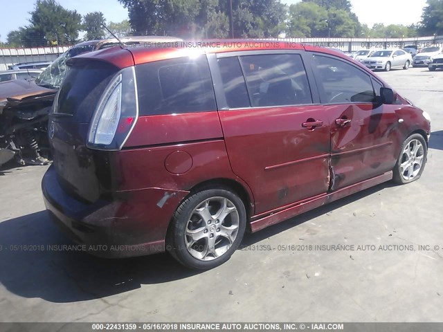 JM1CR29L890343891 - 2009 MAZDA 5 RED photo 4