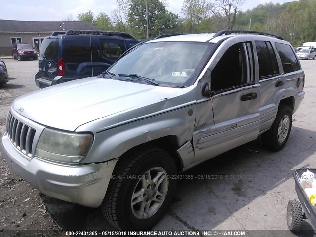 1J4GW48S64C262663 - 2004 JEEP GRAND CHEROKEE LAREDO/COLUMBIA/FREEDOM SILVER photo 2