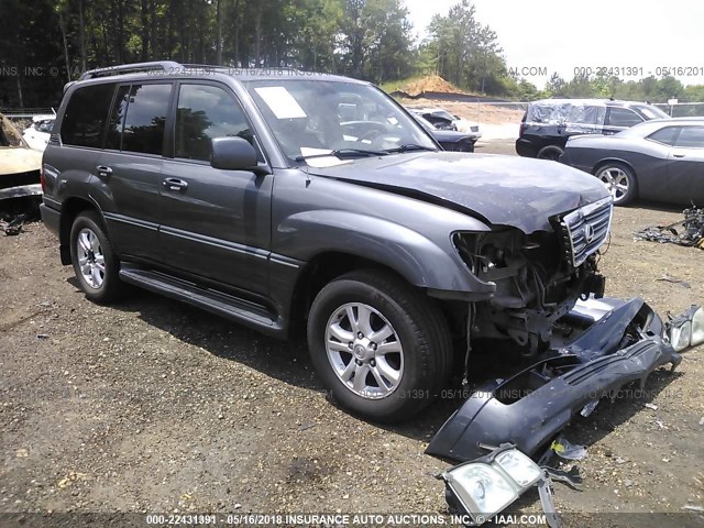 JTJHT00WX54000261 - 2005 LEXUS LX 470 GRAY photo 1