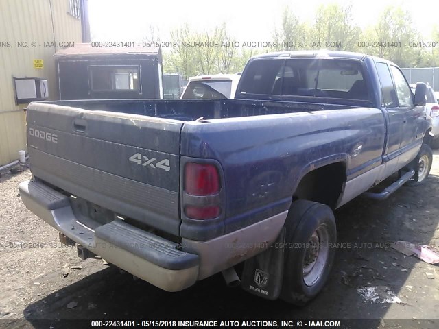 1B7KF23W6YJ161946 - 2000 DODGE RAM 2500 BLUE photo 4