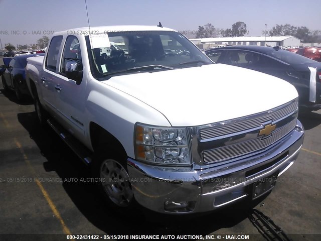 3GCPCSE08CG147676 - 2012 CHEVROLET SILVERADO C1500 LT WHITE photo 1