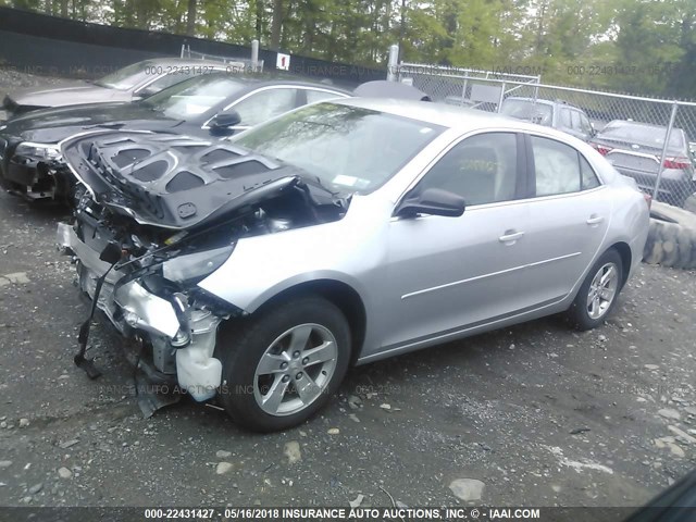 1G11B5SL1FF210124 - 2015 CHEVROLET MALIBU LS 银色 照片 2