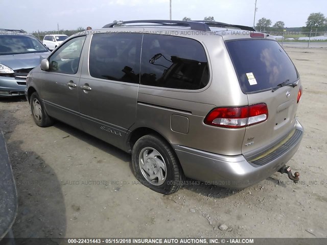 4T3ZF13C23U535428 - 2003 TOYOTA SIENNA LE/XLE TAN photo 3