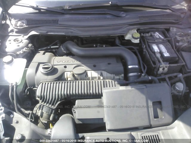 YV1MK672X82052008 - 2008 VOLVO C30 T5 GRAY photo 10