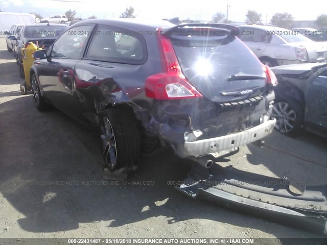 YV1MK672X82052008 - 2008 VOLVO C30 T5 GRAY photo 3